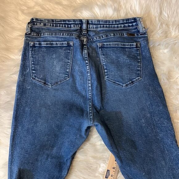 KANCAN size extra-large distressed cropped denim jeans - Picture 6 of 13